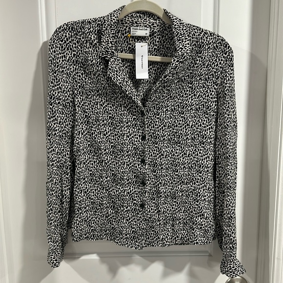 Frank and Oak Tops - NWT Frank and Oak Womens Animal Print Blouse